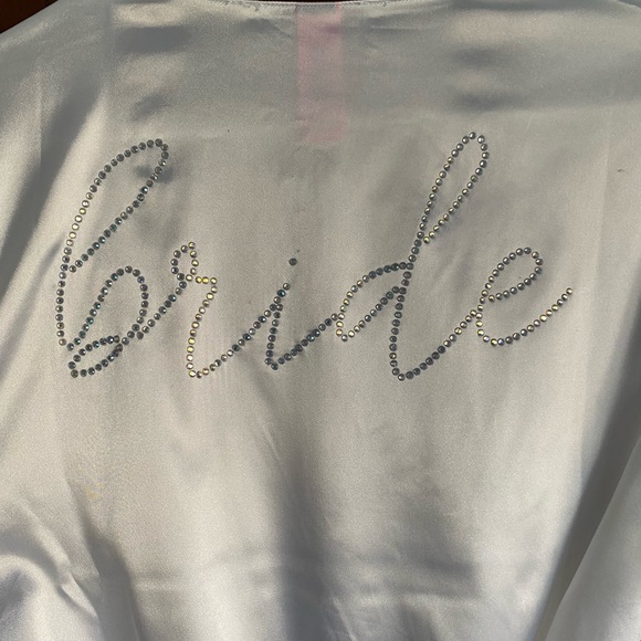 Silk Rhinestone ‘Bride’ Robe - Picture 4 of 4